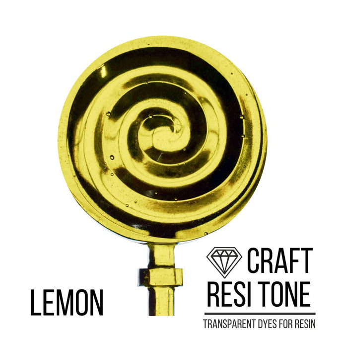 Transparent toner for epoxy resin, Lemon, 10 ml