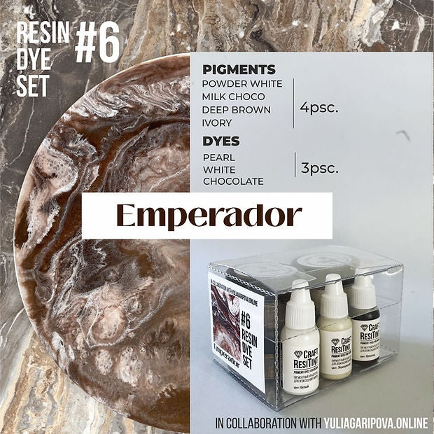 Resin Dye Set #6, EMPERADOR 7psc/set