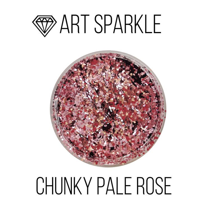 Glitter, Chunky Pale Rose, 50 g
