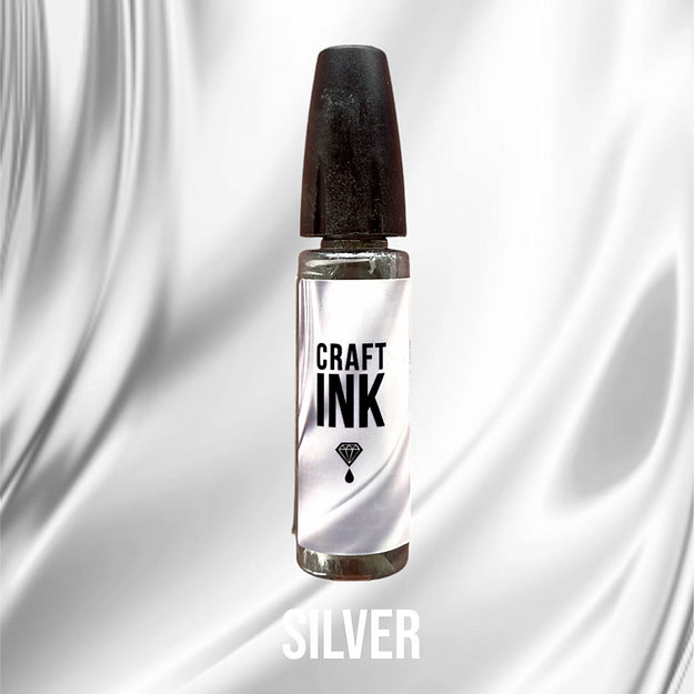Craft Alcohol INK Metallic Series, SILVER, 15ml
