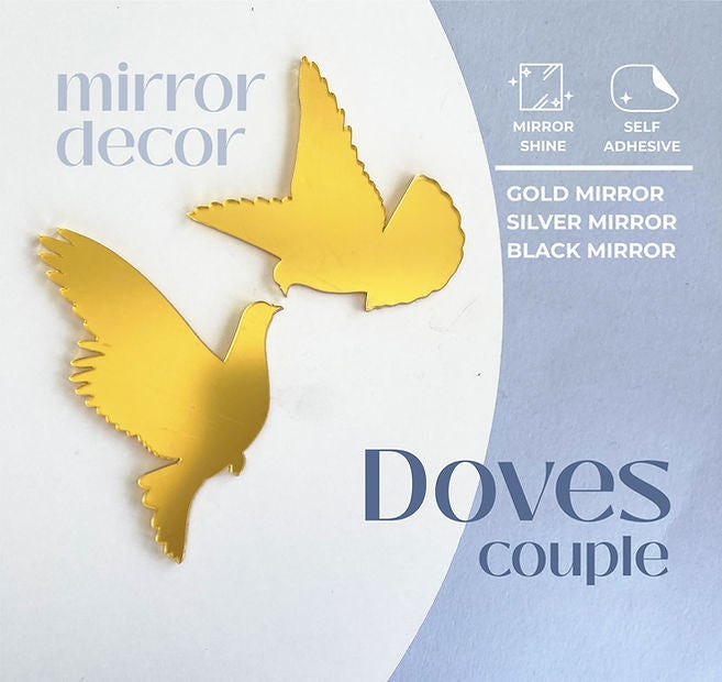 Mirror Decor Doves couple