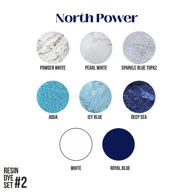 Resin Dye Set #2, NORTH POWER 8psc/set