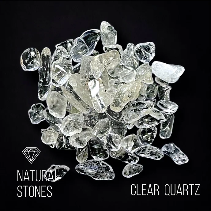 Clear Quartz, natural stones, 5-7mm / 30gr.