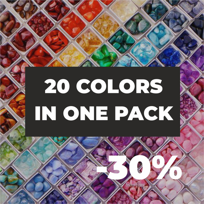 XL total pack 20 natural stones / 600gr.