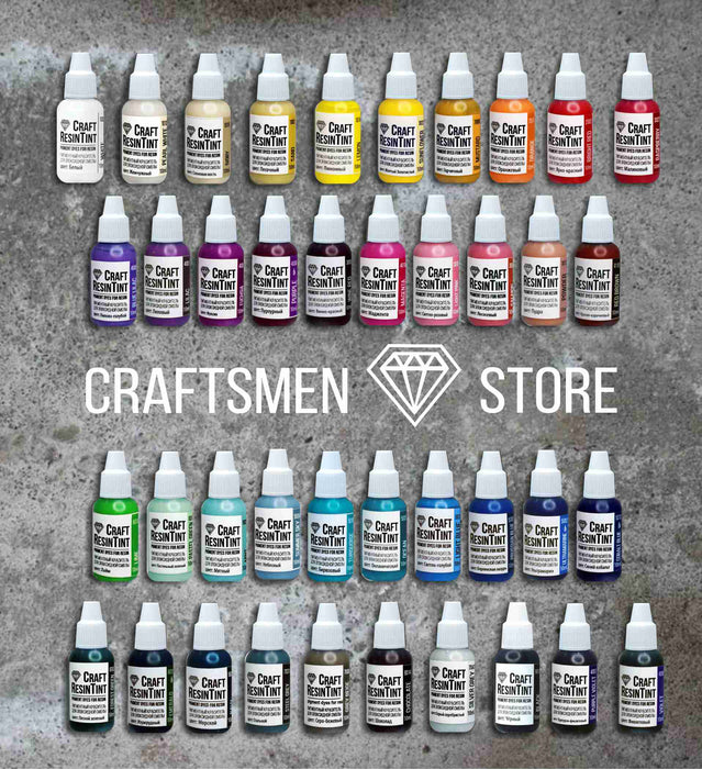 CraftResinTint resin and polymer colorant set, 40pcs