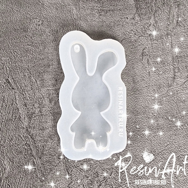 Christmas tree toy Bunny - Silicone mold