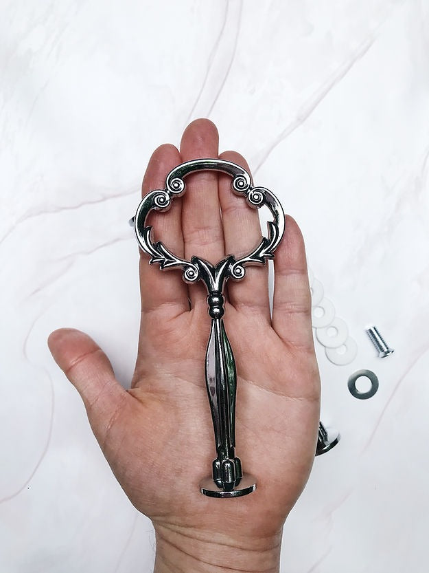 Fittings (handle) for Cupcake Stand Fruits, Model FZA006M, Silver