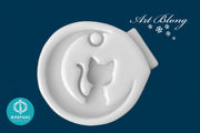 Silicone Mold No. 293 – Kitten on the Moon – image 3