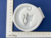Silicone Mold No. 293 – Kitten on the Moon – image 4
