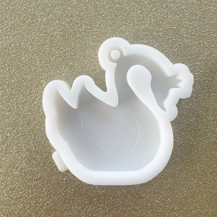 Christmas tree toy Swan - Silicone mold