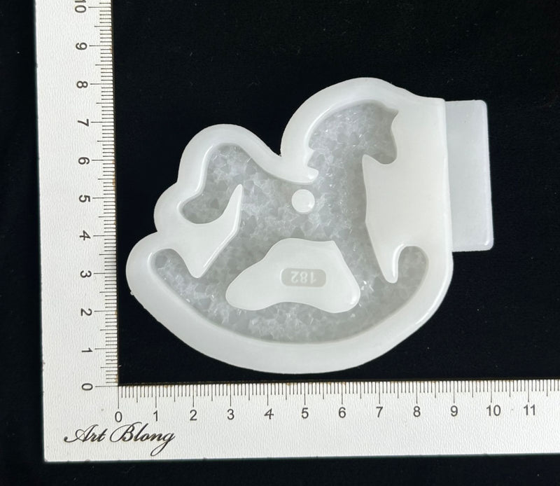 Silicone Mold No. 182 – Crystal Rocking Horse – image 6