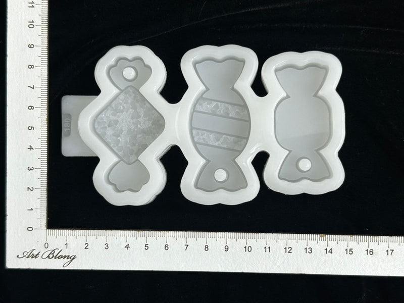Silicone Mold No. 180 – Crystal and Flat Candies – image 3