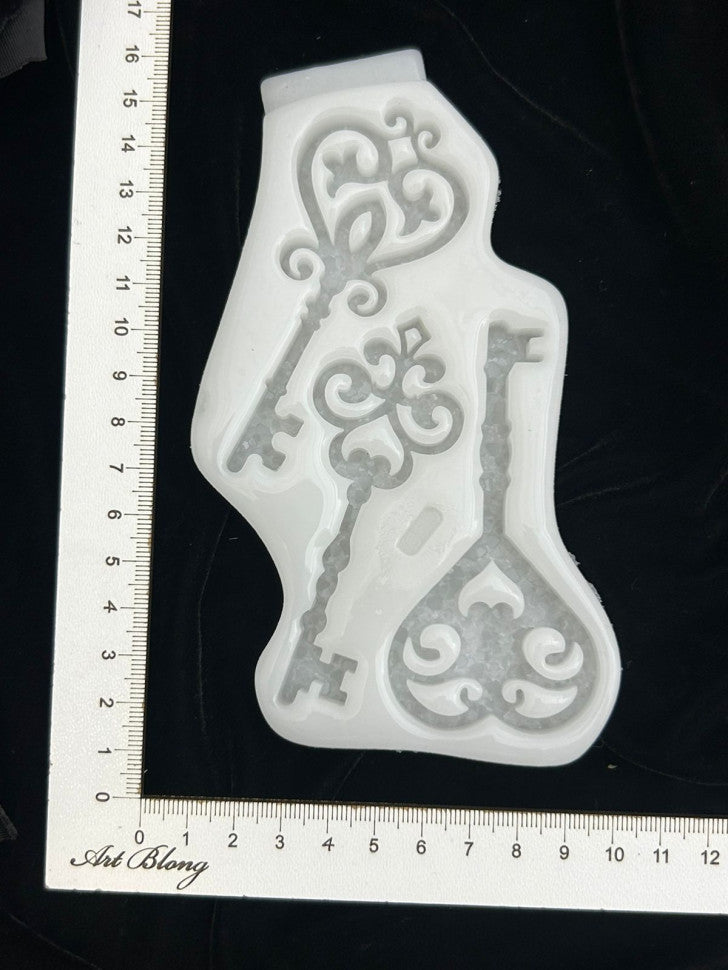 Silicone Mold No. 135 – Crystal Keys – image 3
