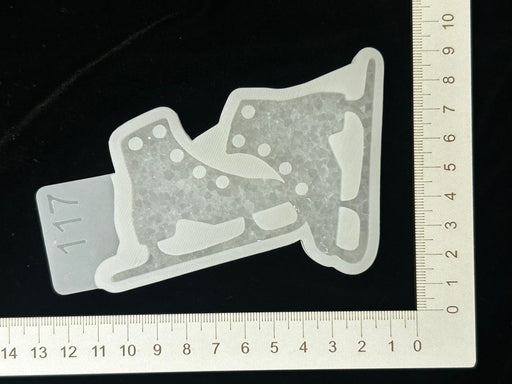 Silicone Mold No. 117 – Crystal Ice Skates – image 2