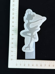 Silicone Mold No. 231 – Figure Skater – image 3