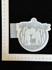 Silicone Mold No. 423 – Deer in a Bauble – image 3