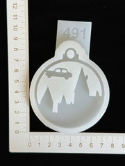 Silicone Mold No. 491 – Flying Car – image 1