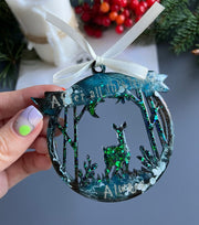 Silicone Mold No. 423 – Deer in a Bauble – image 2