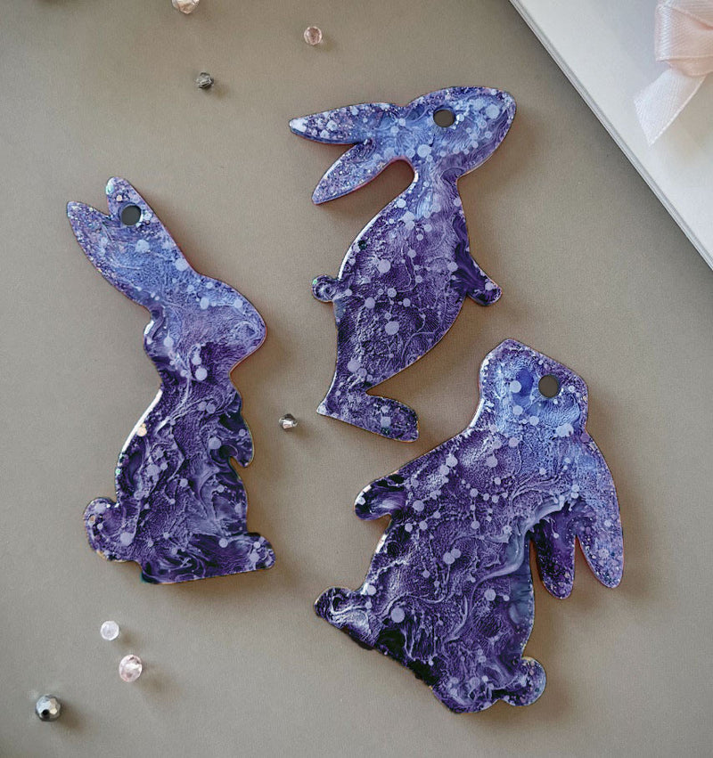 Silicone Mold No. 278 – Three Rabbits – image 7