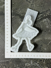 Silicone Mold No. 735 – Figure Skater with Crystal Skirt – image 4
