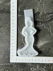 Silicone Mold No. 743 – Crystal Girl – image 3