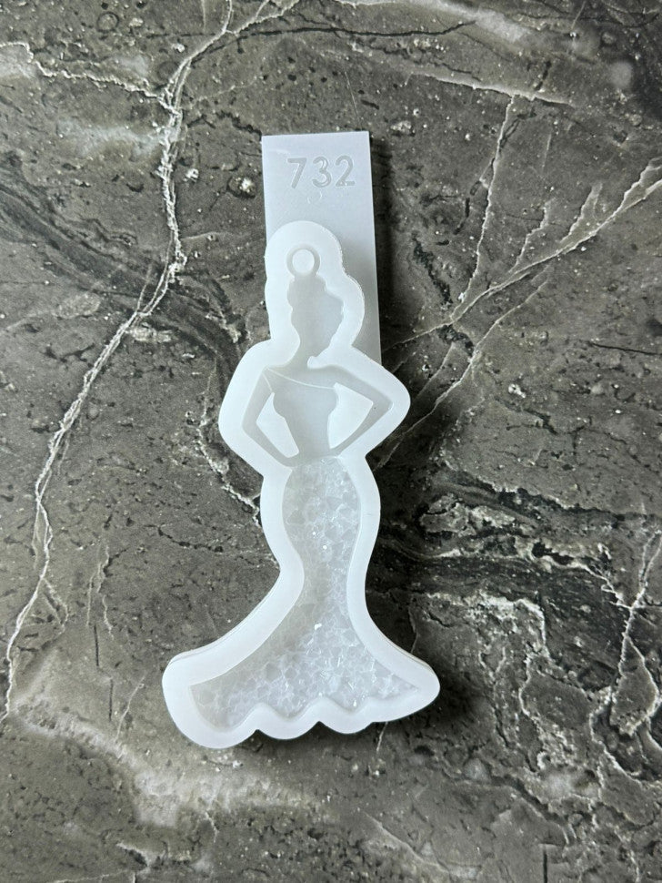 Silicone Mold No. 743 – Crystal Girl – image 2