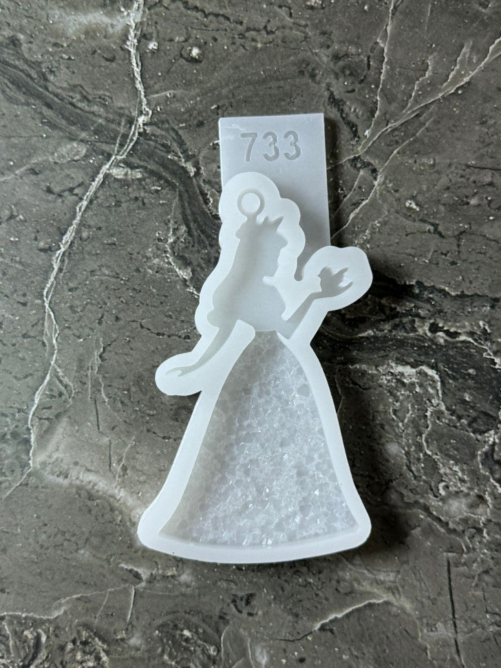 Silicone Mold No. 733 – Princess with Crystal Skirt – image 3