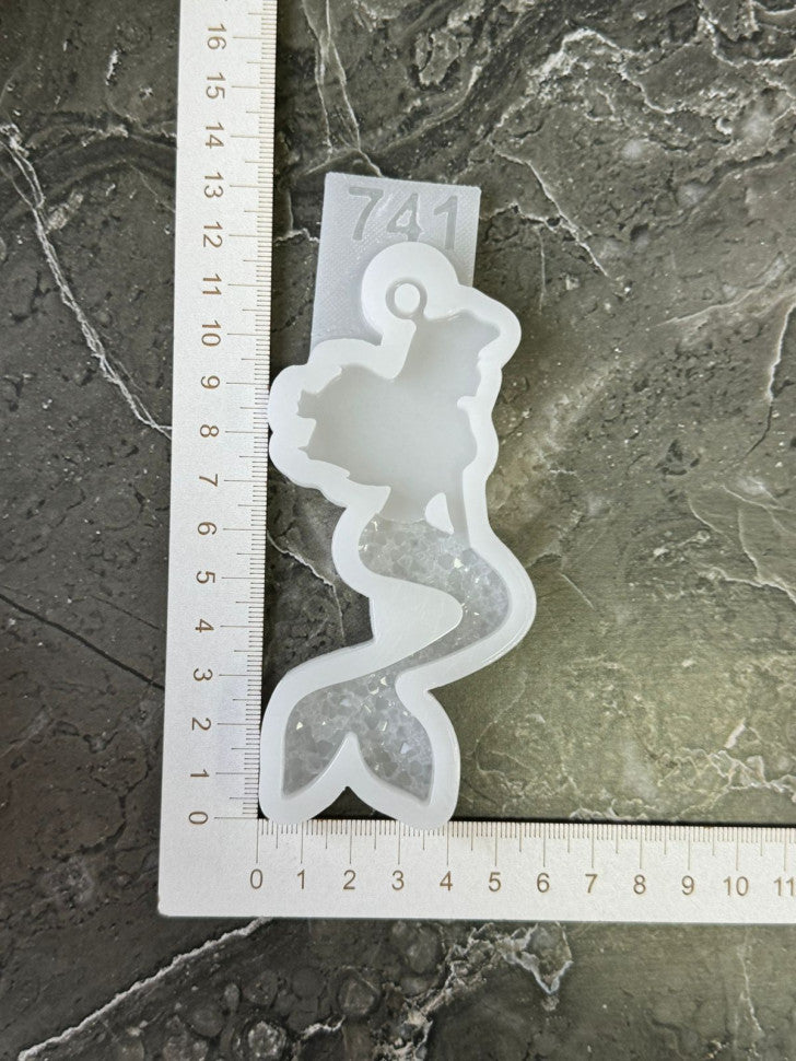 Silicone Mold No. 741 – Mermaid with Crystal Tail – image 4