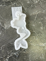 Silicone Mold No. 741 – Mermaid with Crystal Tail – image 3