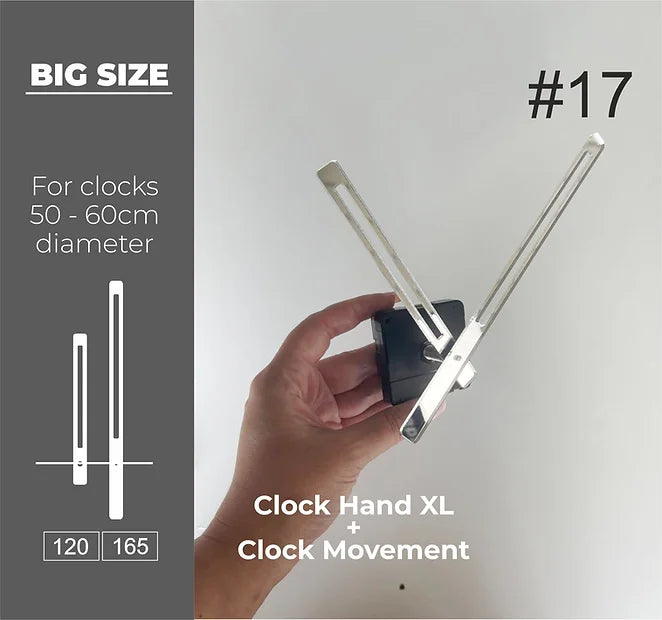 Big Size Clock hand #17 XL + Clock Movement