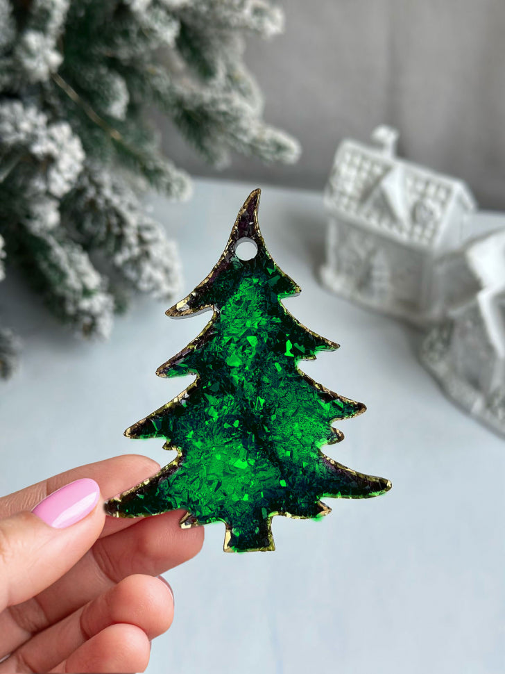 Silicone Mold No. 975 – Three Crystal Christmas Trees – image 12