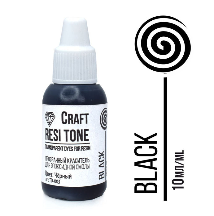 Transparent toner for epoxy resin, Black, 10 ml