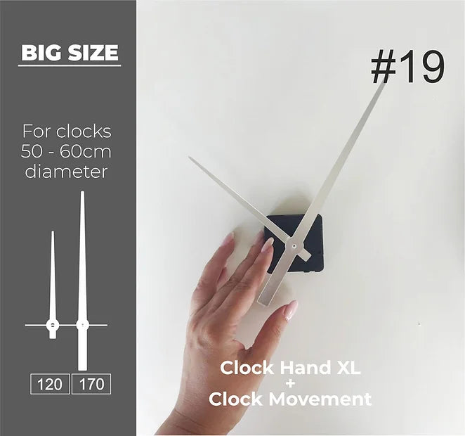 Big Size Clock hand #19 XL + Clock Movement