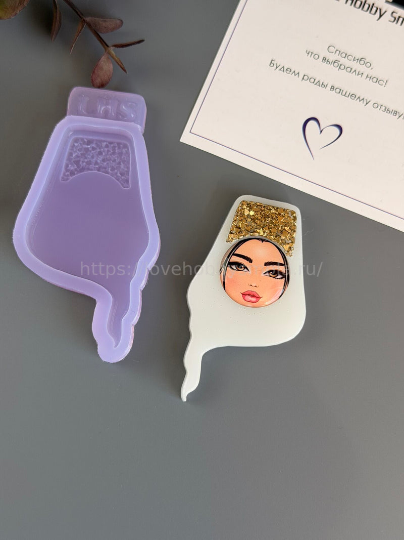 B88 Mold for keychains, brooches and jewelry Skullcap Kalfak – image 4