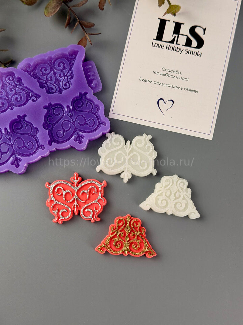 B98 Mold for keychains, brooches and jewelry Yakut ornaments – image 2