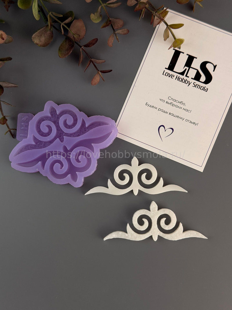 B97 Mold for keychains, brooches and jewelry Buryat ornaments – image 3