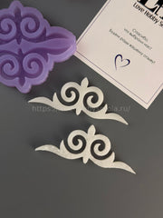 B97 Mold for keychains, brooches and jewelry Buryat ornaments – image 2