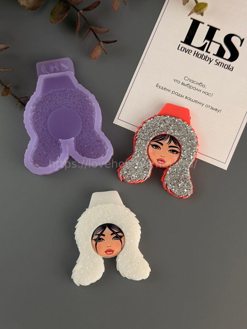 B95 Mold for keychains, brooches and jewelry Yakut headdress – image 3
