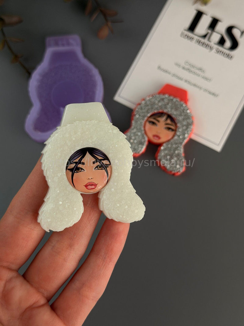 B95 Mold for keychains, brooches and jewelry Yakut headdress – image 2