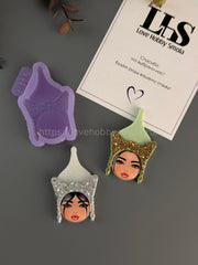 B96 Mold for keychains, brooches and jewelry Tuvan headdress – image 4