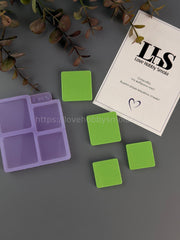 B93 Mold for keychains, brooches and jewelry Square – image 3