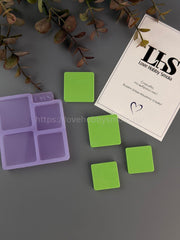 B93 Mold for keychains, brooches and jewelry Square – image 2
