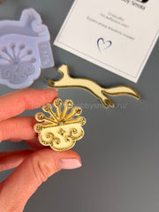 B99 Mold for keychains, brooches and jewelry Bashkir ornaments – image 2