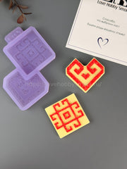 B101 Mold for keychains, brooches and decorations Chuvash ornaments – image 6