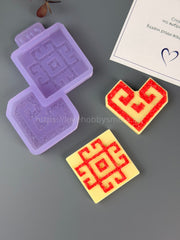B101 Mold for keychains, brooches and decorations Chuvash ornaments – image 3