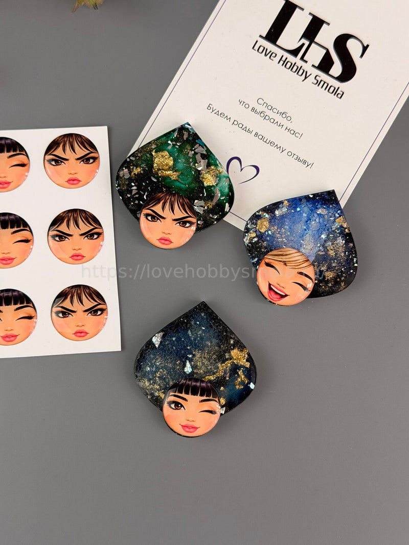 S19 Cabochons Emotional beauties 20mm – image 4