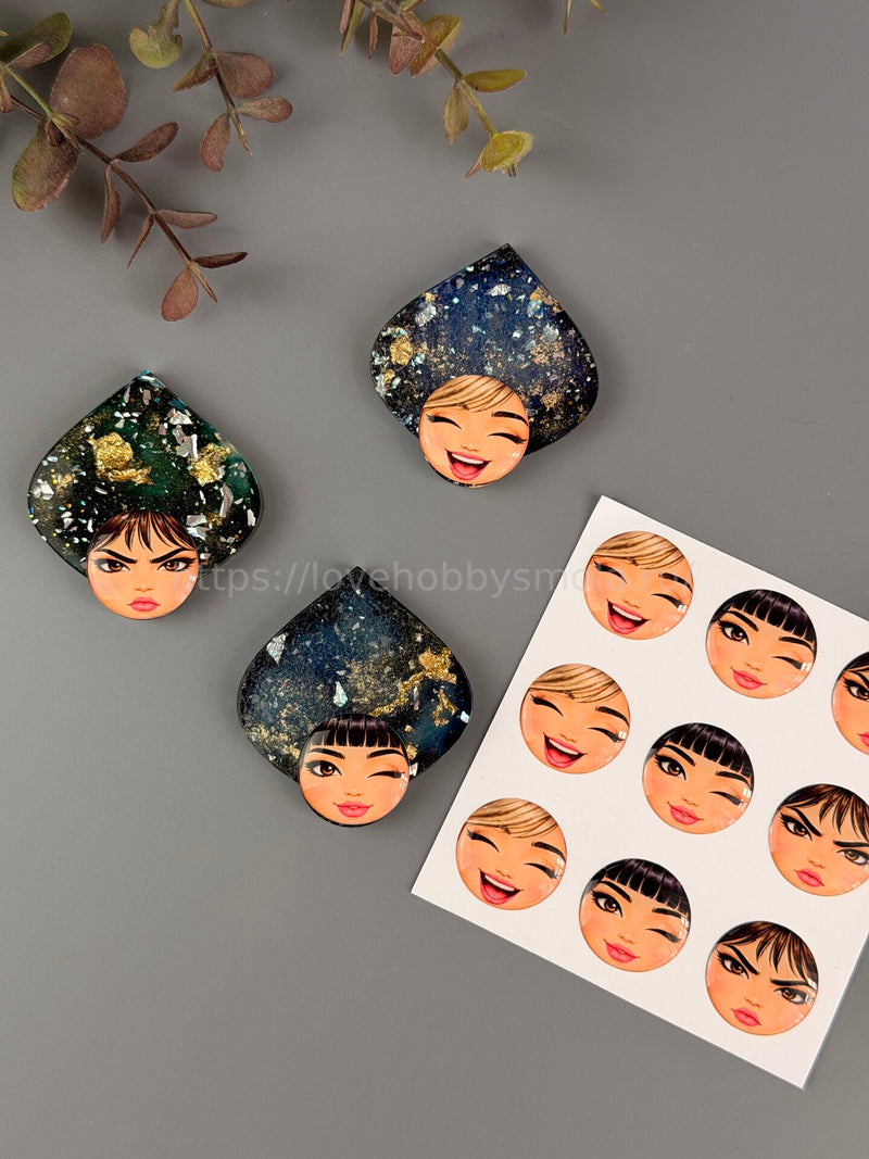 S19 Cabochons Emotional beauties 20mm – image 2