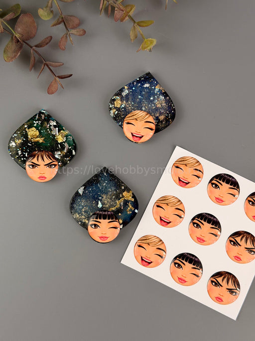 S19 Cabochons Emotional beauties 20mm – image 2