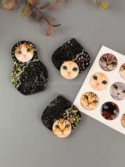 S20 Cat face cabochons 20mm – image 3