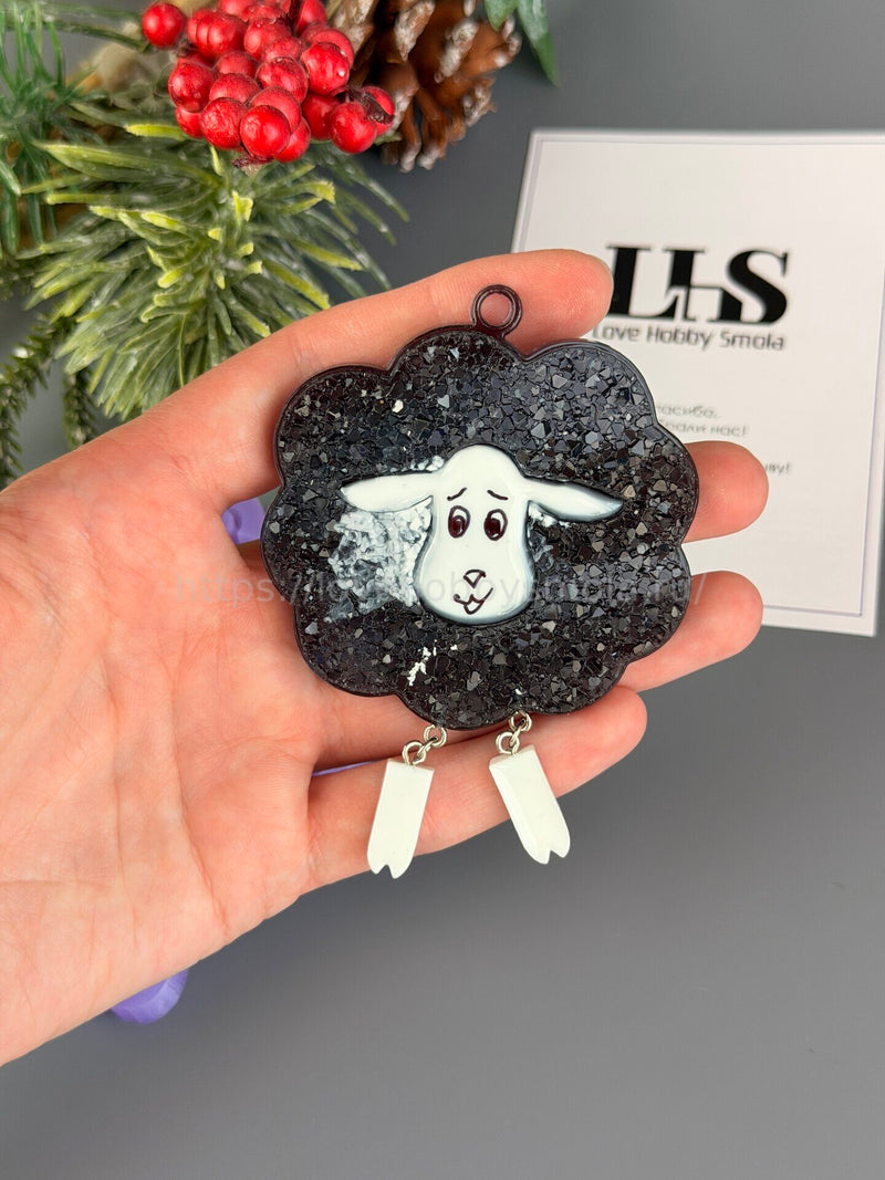 MC91 Lamb with legs for Christmas tree toy – image 3